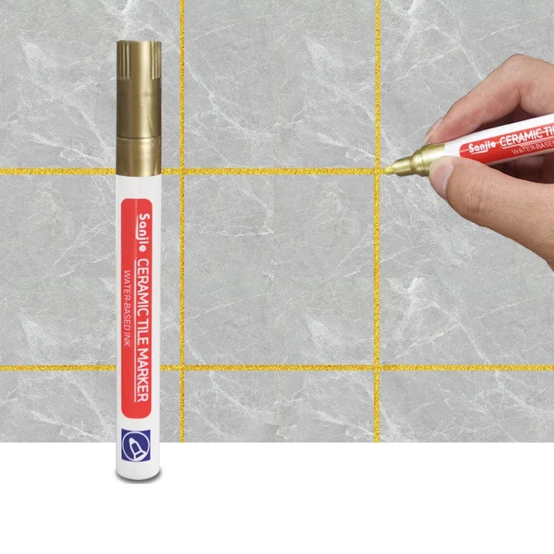Ceramic Tile Sewing Pen Kitchen Bathroom Wall Floor Tile Special Gap Color Pen Repair Anti-Mold Waterproof Sewing Agent Pen Hook