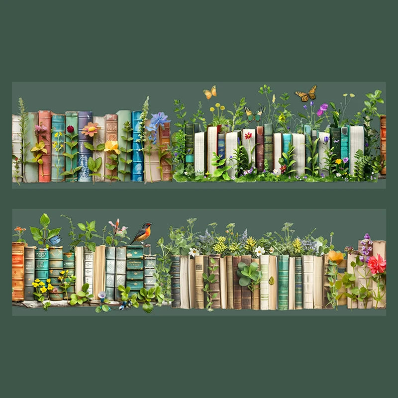 1Roll Tape Retro Exquisite Book PET Stickers Scrapbook Supplies Decoration Notebook Photo Frame Water Stationery Box DIY Sticker