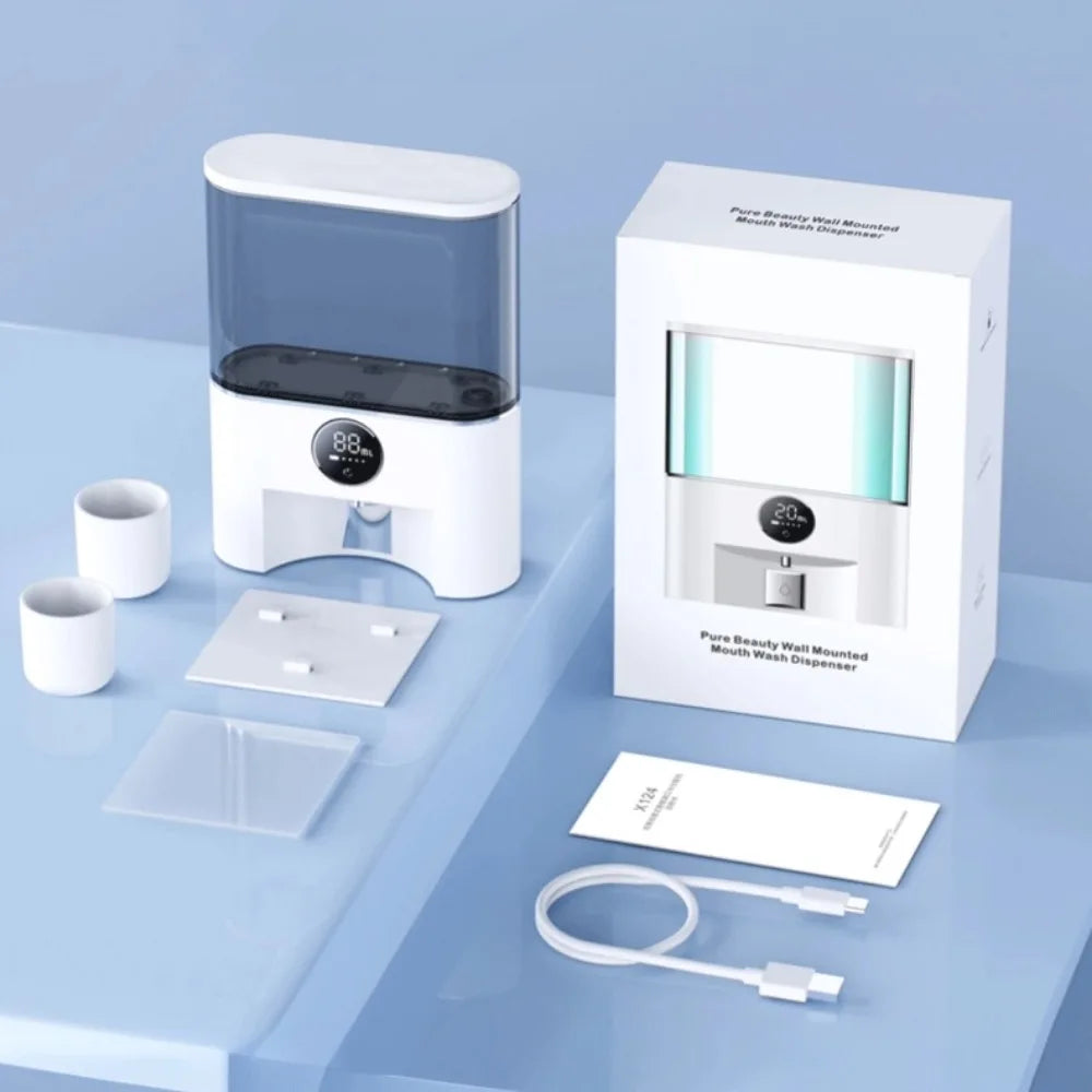500ml Automatic Mouthwash Water Dispenser Smart Induction Wall Hanging Oral Irrigator Care Mouthwash Machine Water