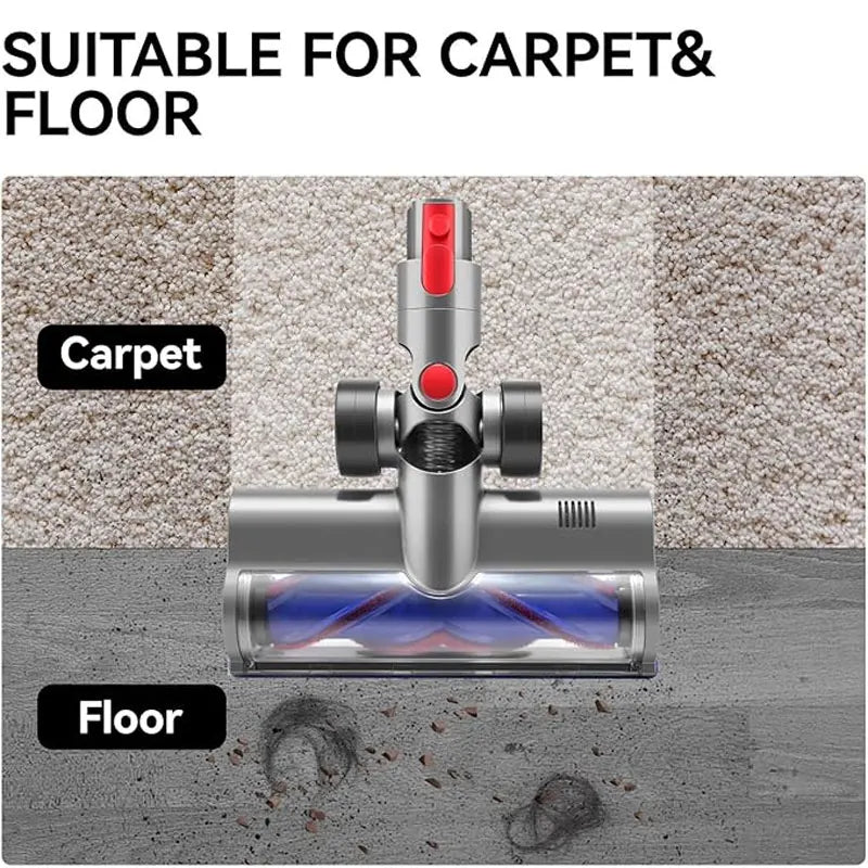 Direct Drive Cleaning Head Compatible with Dyson V7 V8 V10 V11 V15 Vacuum Cleaner For Short Pile Carpets and Hard Floors