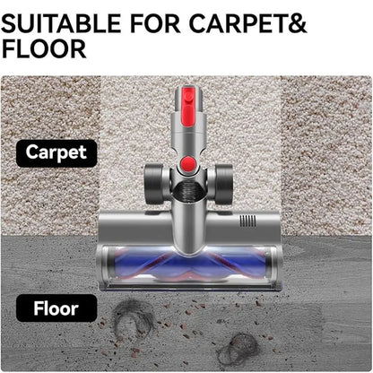 Direct Drive Cleaning Head Compatible with Dyson V7 V8 V10 V11 V15 Vacuum Cleaner For Short Pile Carpets and Hard Floors