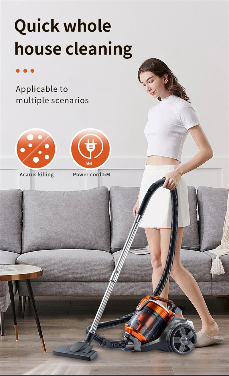 15000PA 3600W Vacuum clean polylinders Vacuum multi-cyclonic Filtration cored Vacuum Hard Floors Carpets FET Hair 220V