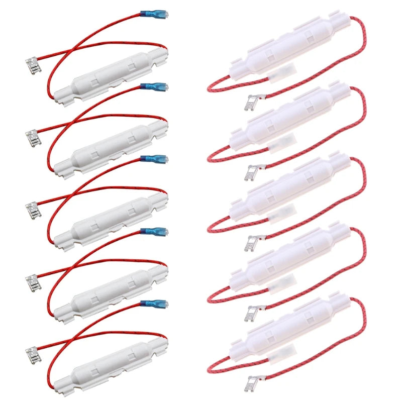 Y98B 5 Pcs High Voltage Microwave Fuses 0.65A/0.7A/0.75A/0.85A Microwave Oven Fuses Kit with Tube Shell Home Kitchen Cooking
