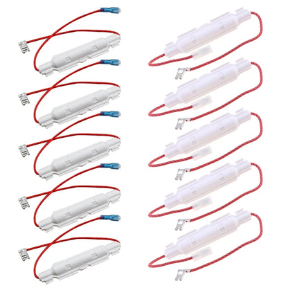 Y98B 5 Pcs High Voltage Microwave Fuses 0.65A/0.7A/0.75A/0.85A Microwave Oven Fuses Kit with Tube Shell Home Kitchen Cooking