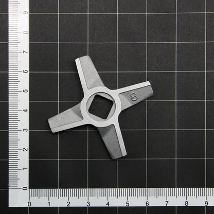 1PC Meat Grinder Knife 8# Double Sided Blade Replacement for Zelmer MM1200 Bosch MFW3910W MFW3X10B Kitchen Appliance Spare Parts