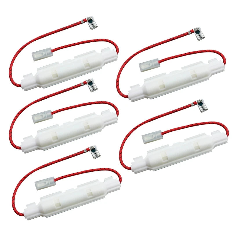Y98B 5 Pcs High Voltage Microwave Fuses 0.65A/0.7A/0.75A/0.85A Microwave Oven Fuses Kit with Tube Shell Home Kitchen Cooking