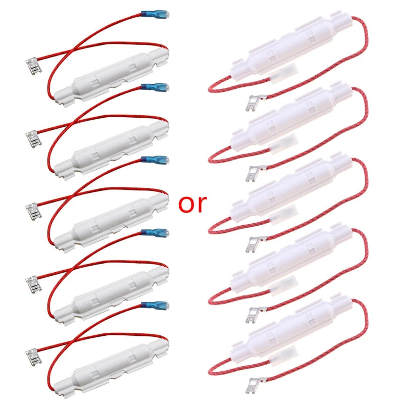 Y98B 5 Pcs High Voltage Microwave Fuses 0.65A/0.7A/0.75A/0.85A Microwave Oven Fuses Kit with Tube Shell Home Kitchen Cooking