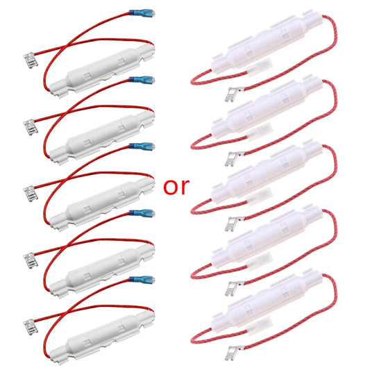 Y98B 5 Pcs High Voltage Microwave Fuses 0.65A/0.7A/0.75A/0.85A Microwave Oven Fuses Kit with Tube Shell Home Kitchen Cooking