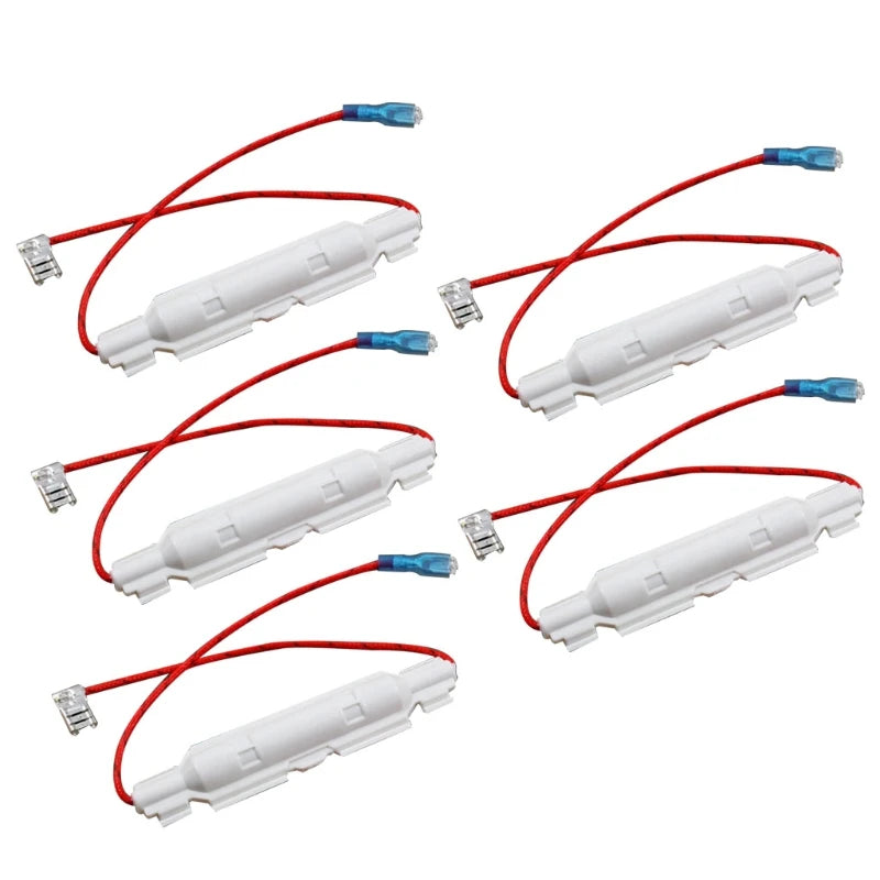 Y98B 5 Pcs High Voltage Microwave Fuses 0.65A/0.7A/0.75A/0.85A Microwave Oven Fuses Kit with Tube Shell Home Kitchen Cooking