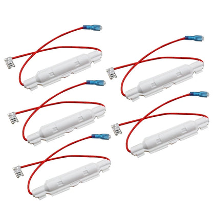 Y98B 5 Pcs High Voltage Microwave Fuses 0.65A/0.7A/0.75A/0.85A Microwave Oven Fuses Kit with Tube Shell Home Kitchen Cooking