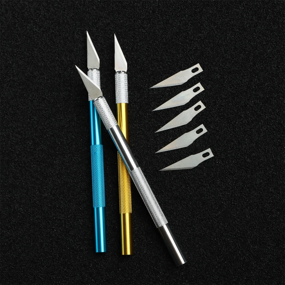 Engraving Cutter with 5pcs replaceable blades for PCB circuit board ,Mobile phone film,Paper cutting for wallpaper Window Film