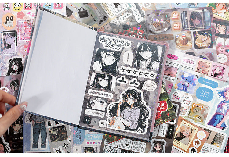 Mr. Paper 45 Sheets/book Creative Sticker Book Used of DIY Phone Case Photo Frame Album Scrapbook Retro Decoration Art Stickers