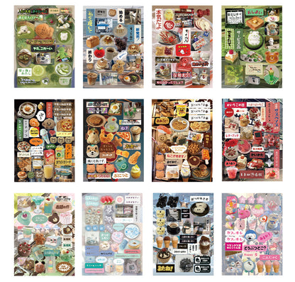 Mr. Paper 45 Sheets/book Creative Sticker Book Used of DIY Phone Case Photo Frame Album Scrapbook Retro Decoration Art Stickers