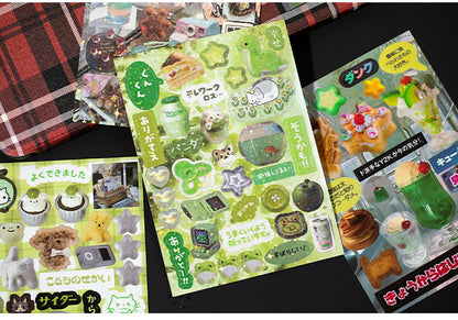Mr. Paper 45 Sheets/book Creative Sticker Book Used of DIY Phone Case Photo Frame Album Scrapbook Retro Decoration Art Stickers