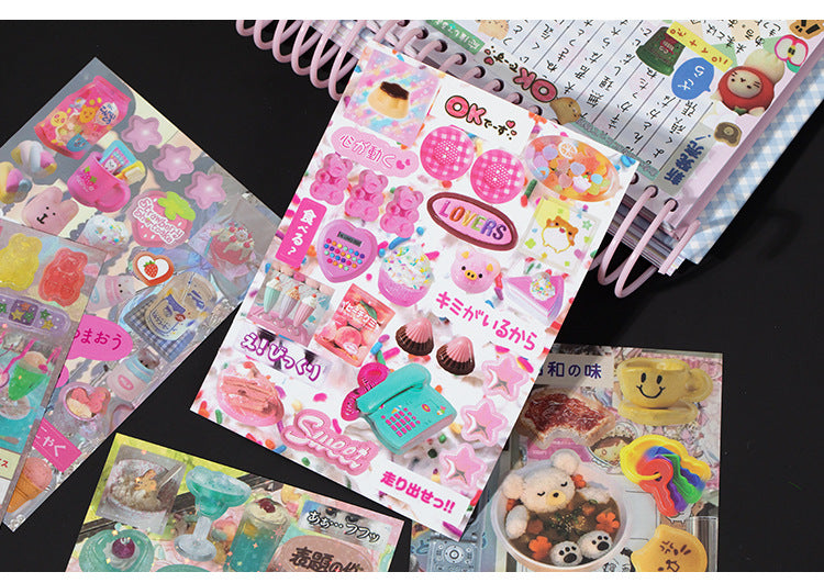 Mr. Paper 45 Sheets/book Creative Sticker Book Used of DIY Phone Case Photo Frame Album Scrapbook Retro Decoration Art Stickers