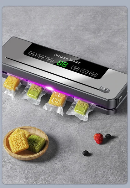 CENRR Vacuum Sealer Machine Food Wet Dry with Kitchen Storage Sealing Machine Built-in Cutter Food Vacuum Packaging Machine
