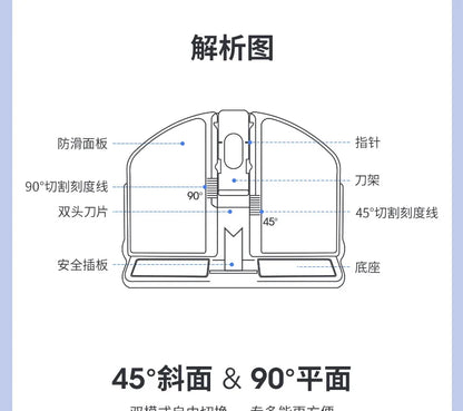 Bevel Cutter 90° Plane Cutter DIY Photo Frame Cutter 45° Bevel Cutting Model Building Making Tools Panel Cutting Supplies