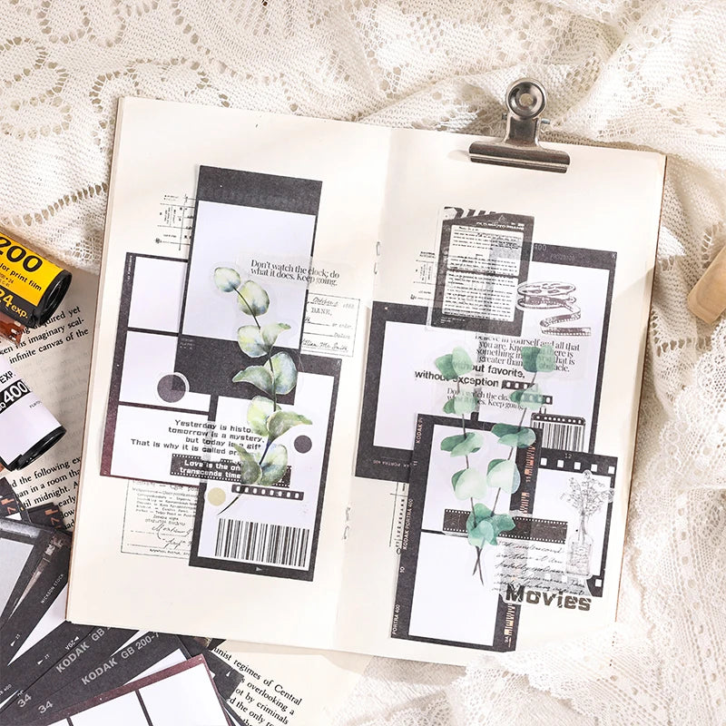 Mr. Paper, Retro Writing Bordered Message Paper, Scrapbook Supplies, Desktop Message, Decorative Notebook Photo Frame 100pcs