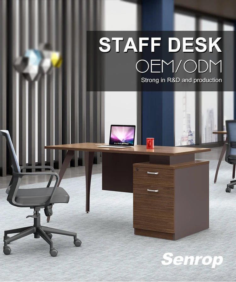 Office Wooden Table Set Workstation Staff Desk Home Computer Table for Office Work Staff Table Computer Office