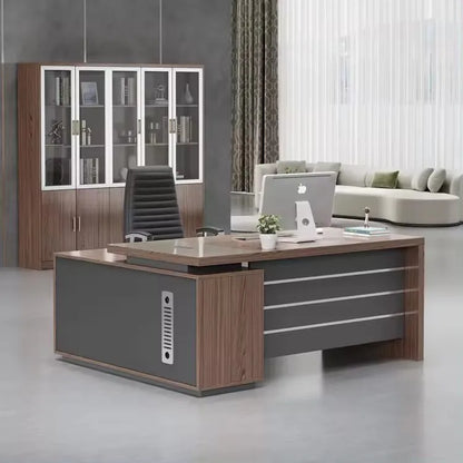 Office Workstation l Shaped Executive Wooden Work Manager Computer Desks Furniture Modern Table for Design  boss office desk