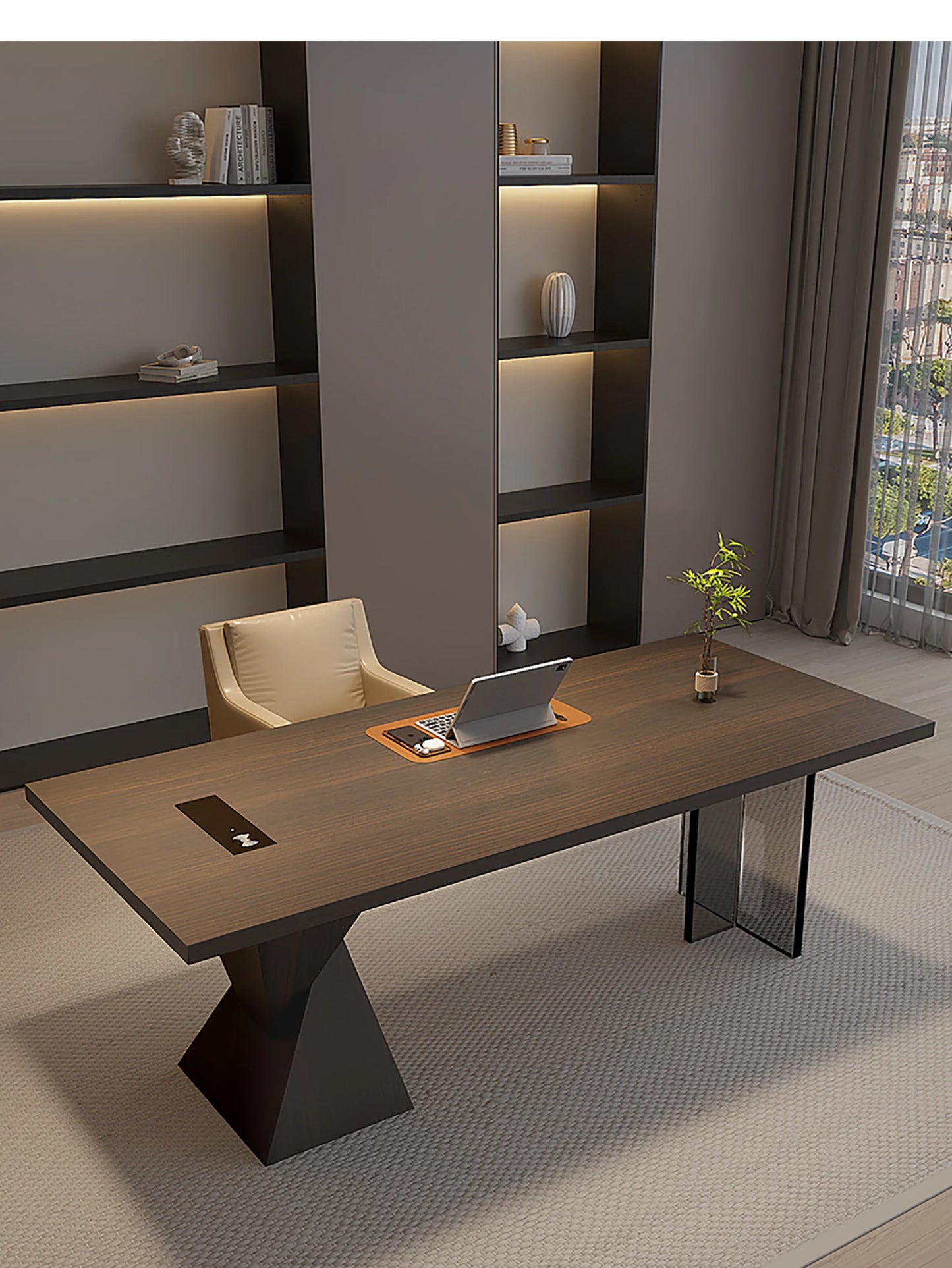 Organizer Trendy Office Desk With Ample Storage Option Corners Student Areas Elevate Workspace Muebles Oficina Home Accessories