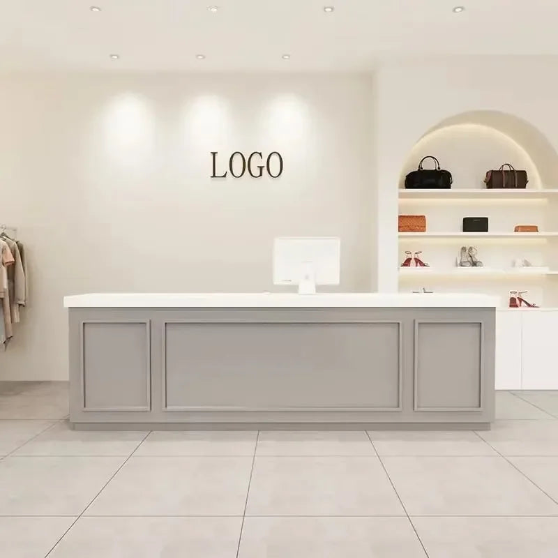 Office Salon Reception Desks Counter Display Checkout Counter Reception Desks Beauty Mostrador Negocio Commercial Furniture