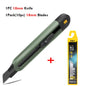 Deli 3pc Set Utility Knife Art Carving Knife Cutter School Suplies Cut Tools Wallpaper Stationery Express Delivery Safe Knife