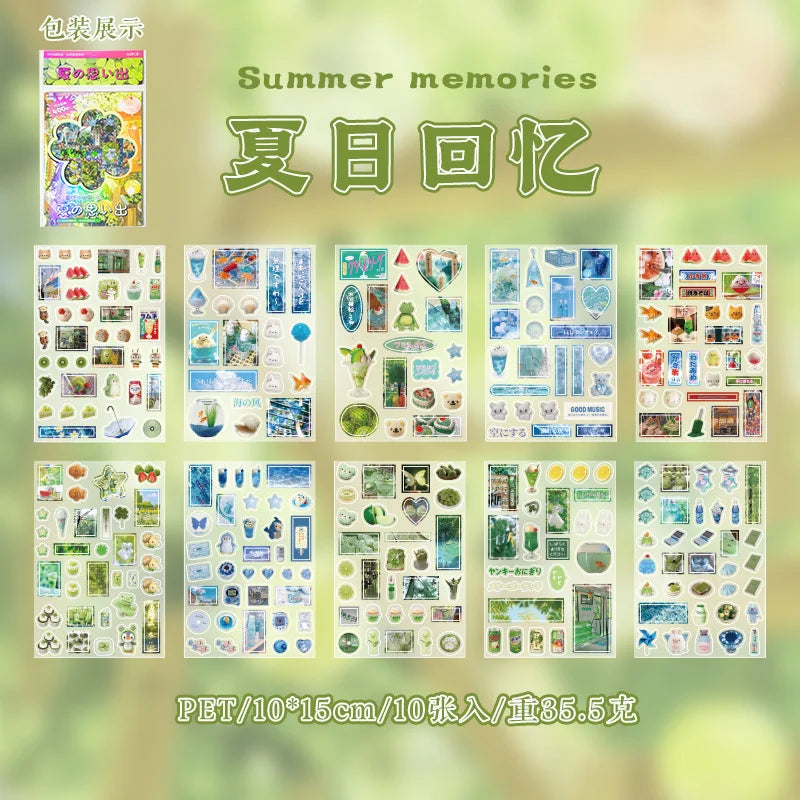 Mr. Paper, 10pcs/pack,cute Mini Stickers for Animal Food and Beverage,scrapbook,photo Frame,phone Case,diary Decoration Stickers