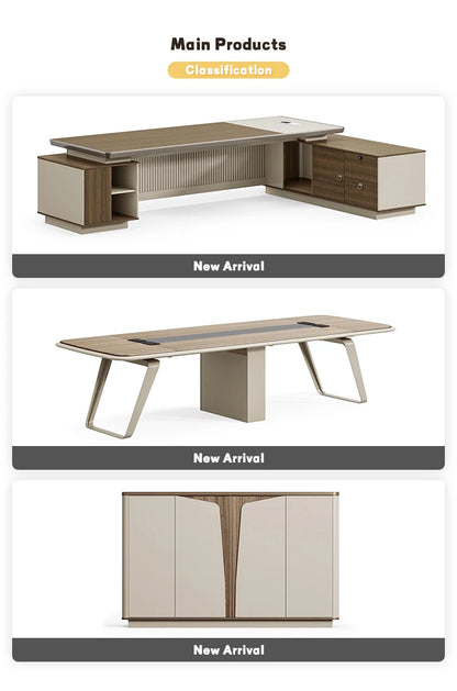 Modern Unique Design Commercial Odm Oem Leather Contemporary Luxury Custom Office Meeting Desk Conference Table