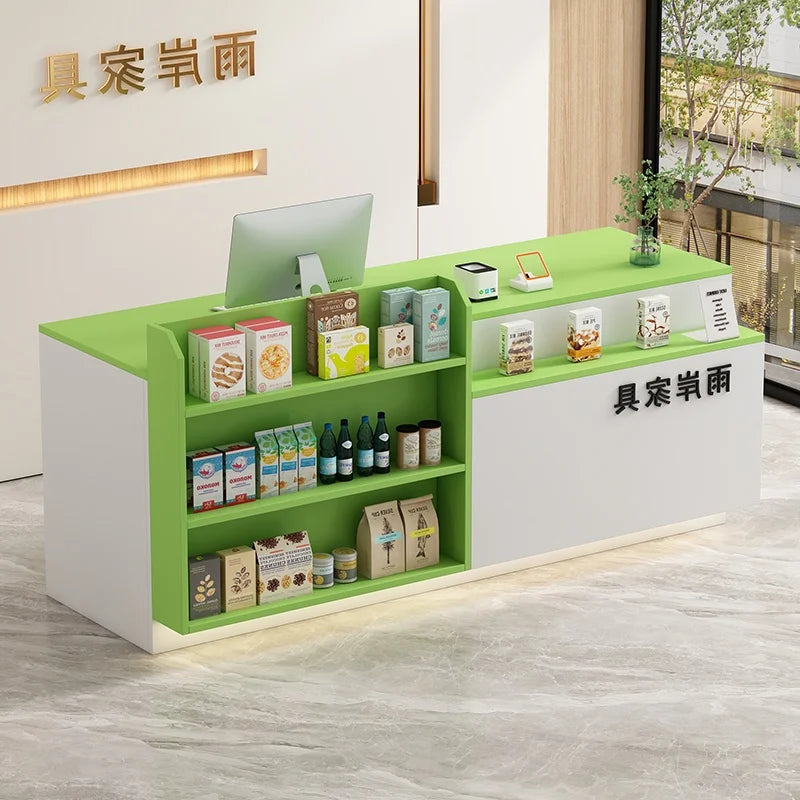 Office Bar Counter Cashier Counter Simple Custom Reception Desk Beauty Salon Escritorio De Recepcion Commercial Furniture
