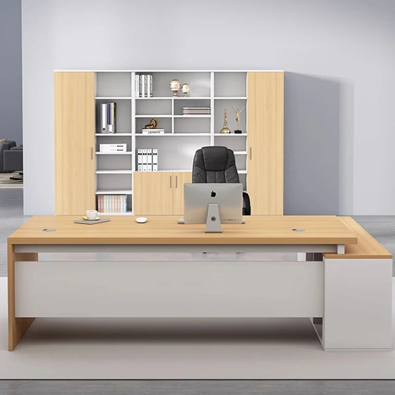 Wooden Professional Office Desk Vintage Simple Irregular Living Room Office Desk Modern Escritorio Oficina Trendy Furniture