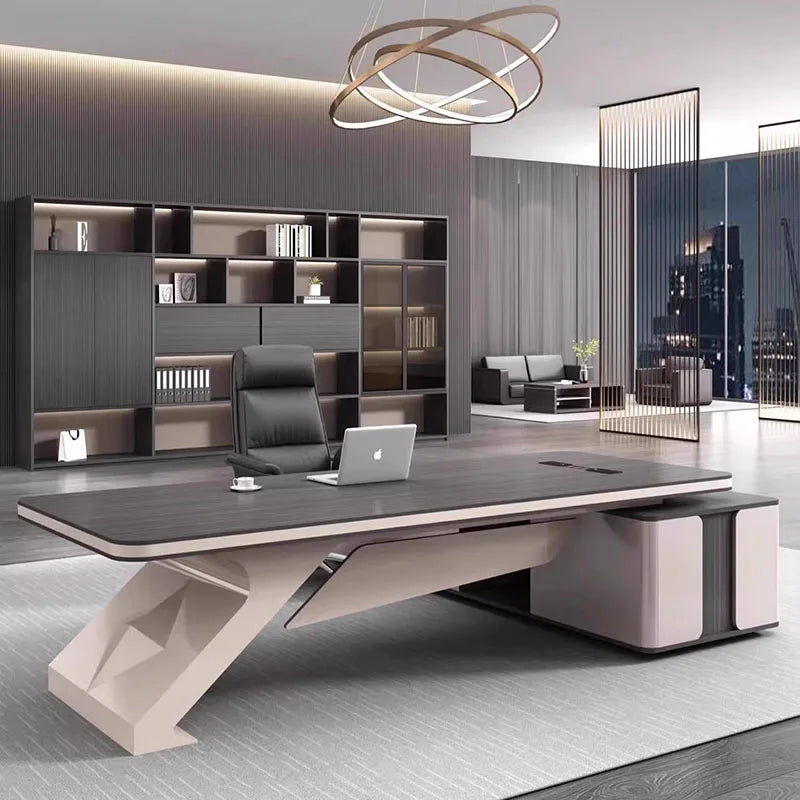 Large Fashion Office Desk Aesthetic Save Space Accent Nordic Creative Office Desk Office Desk Mesa Ordenador Salon Furniture