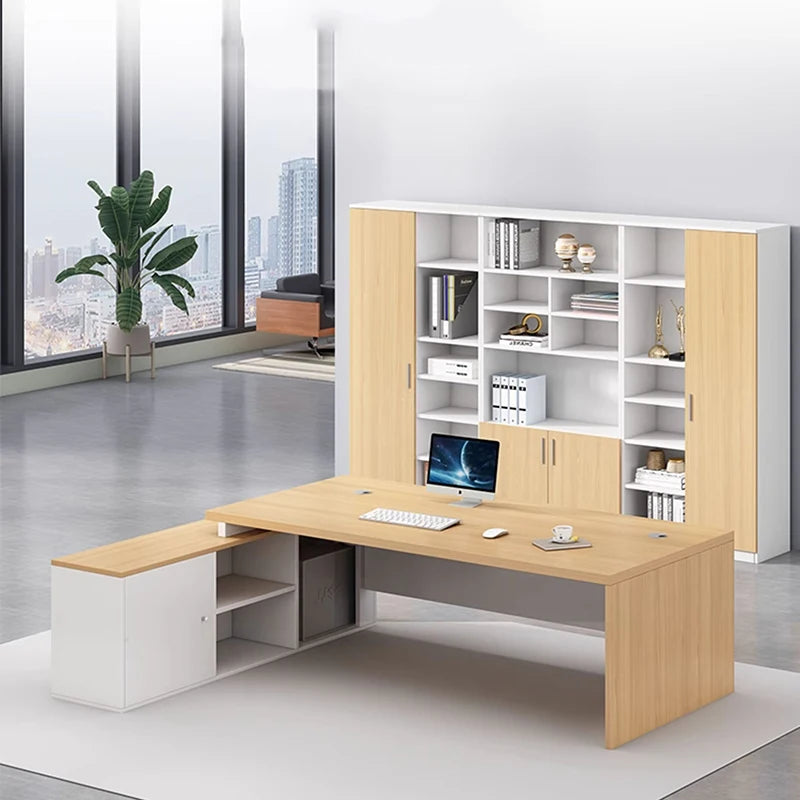 Wooden Professional Office Desk Vintage Simple Irregular Living Room Office Desk Modern Escritorio Oficina Trendy Furniture