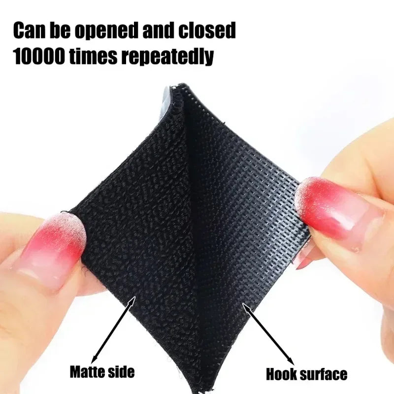 Double Side Adhesive Patch for Car Carpet Fixing Stickers Fasteners Home Office Foot Mats Carpets Anti Skid Grip Nylon Tape Pads