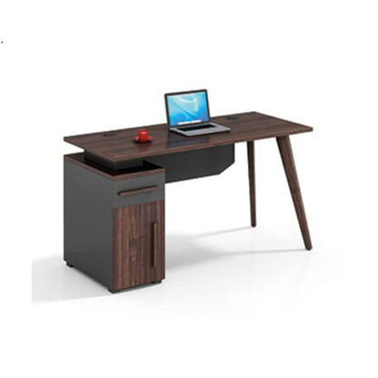 Modern Office Furniture Wooden Computer Desk with Metal Material Contemporary Scrivanie  boss office desk