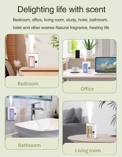 40ML Automatic Home Fragrance Machine Essential Oil Diffuser Nebulizer Perfume Scent Machine for Kitchen and toilet deodorizatio