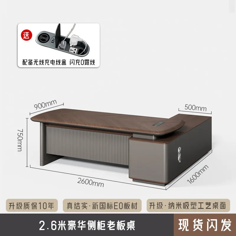 Fashion Large Size Office Desk Luxury Design Save Space Creative Computer Office Desk Executive Meuble Bureau Home Products