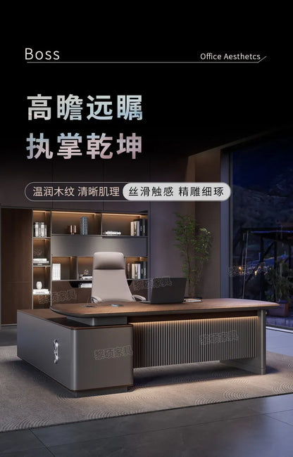 Fashion Large Size Office Desk Luxury Design Save Space Creative Computer Office Desk Executive Meuble Bureau Home Products