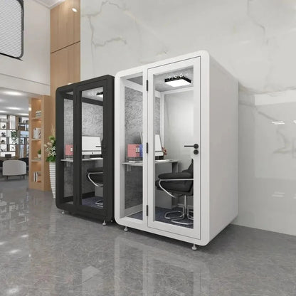 Portable Soundproof Office Cabin, Mobile Office, Soundproof Reading Room, with Ventilation System, Suitable for Indoor Use