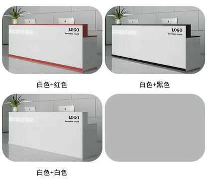 Office Design Reception Desks BeautyModern Checkout Counter Reception Desks Luxury Salon Mostrador Negocio Commercial Furniture