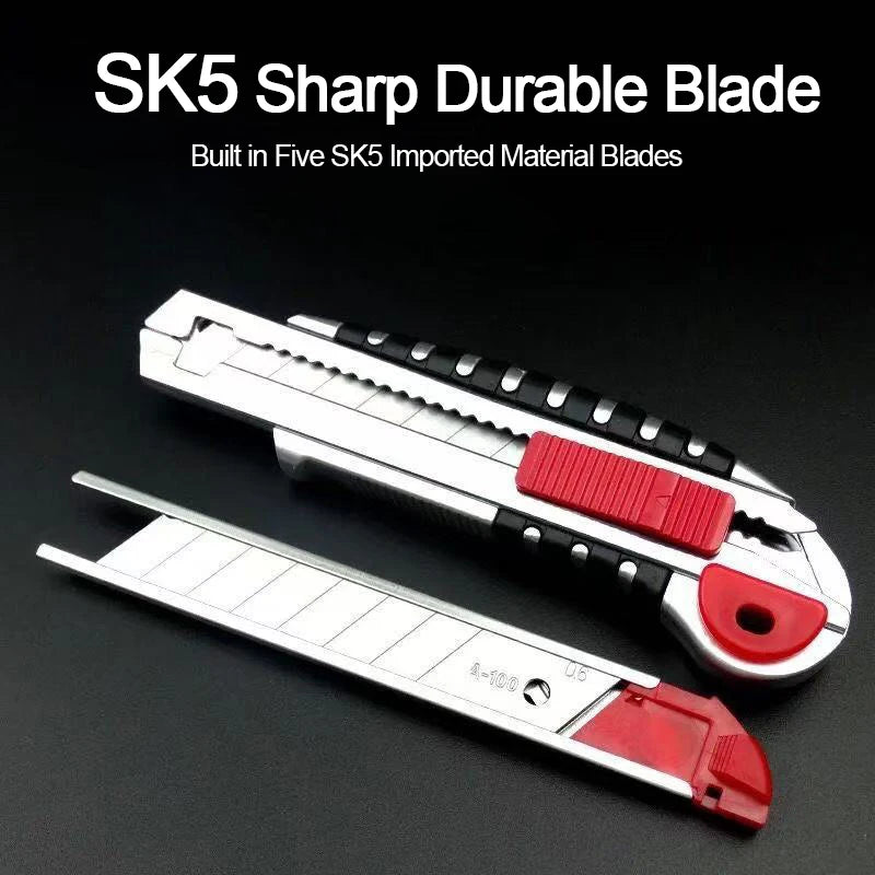 5-Series Art Knife 18mm Heavy duty Adhesive Knife Large Five Series Wallpaper Knife Paper Cutting Knife