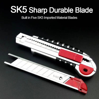5-Series Art Knife 18mm Heavy duty Adhesive Knife Large Five Series Wallpaper Knife Paper Cutting Knife