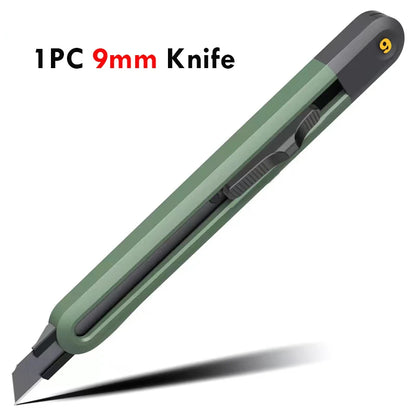 Deli 3pc Set Utility Knife Art Carving Knife Cutter School Suplies Cut Tools Wallpaper Stationery Express Delivery Safe Knife