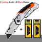 Greener Folding Zinc Alloy Heavy Duty Box Cutter Multifunctional Thickening Tool Wallpaper Utility Knife Paper Cutting
