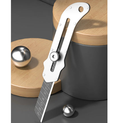 New Stainless Steel Portable Utility Knife Retractable Wallpaper Unboxing Knife Paper Cutter Office School Stationery Supplies
