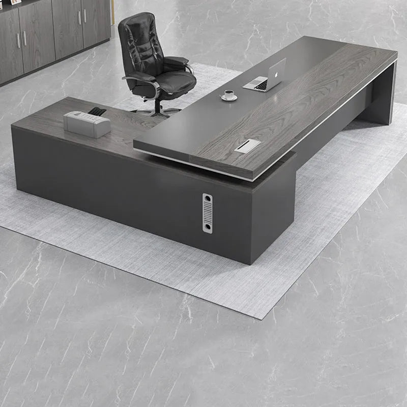 Modern Computer Office Desk Wooden Study Minimalist Save Space Interior Office Desk Fashion Meuble Bureau Ornaments Accessories