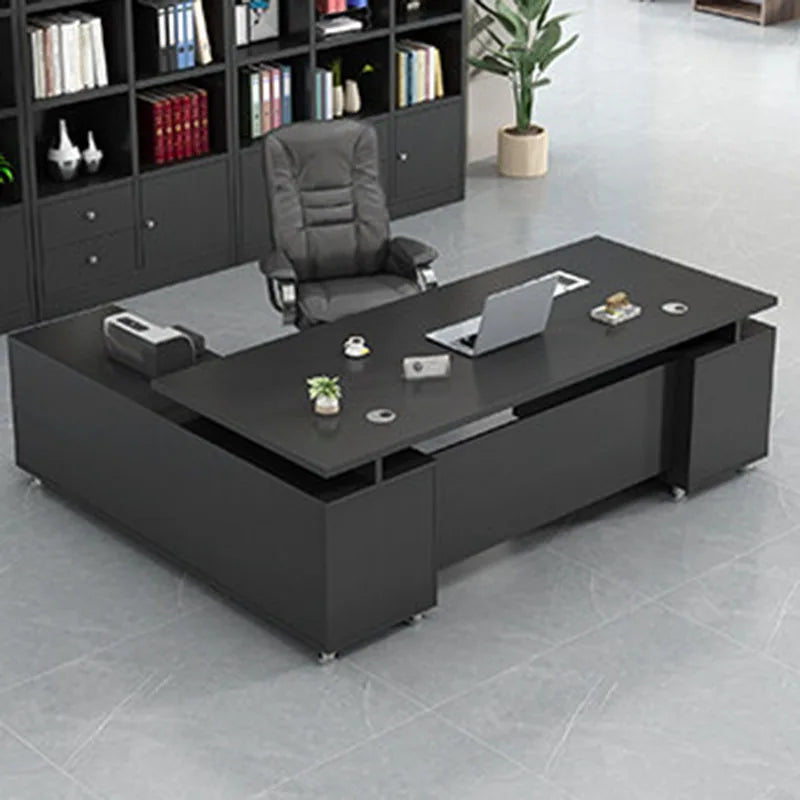 Aesthetic Modern Office Desk Creative Save Space Big Size Fashion Safe Office Desk Professional Mesas Escritorio Home Products