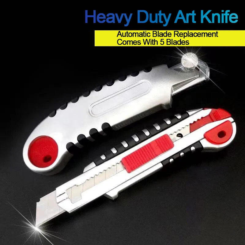 5-Series Art Knife 18mm Heavy duty Adhesive Knife Large Five Series Wallpaper Knife Paper Cutting Knife