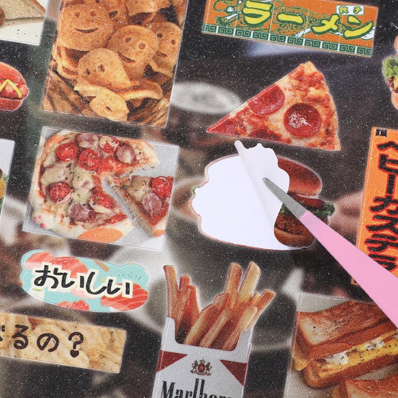 Mr. Paper 2Style 30Pcs/bag Japanese food sticker book DIY handbook scrapbook photo frame envelope phone case