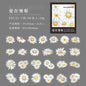 Yoofun 50pcs/lot Creative PET Flower Stickers for Gift Card Photo Frame Journal Scrapbooking Decoration Label Stationery